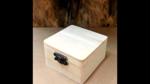 Plain Wood Wooden Square Hinged Storage Boxes Craft Gift Goodies Box