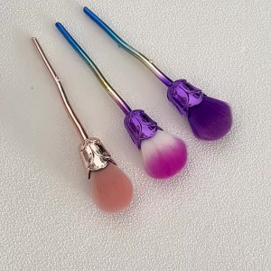 RK - Rose Makeup Brush Tangkai Bunga Mawar Powder Brush Bulu Kuas13