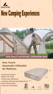 Outdoor travel Air mattress Automatic inflatable bed tent camping bed thickened 40cm portable tent sleeping pad bed