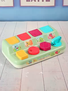 Mainan Edukatif Kejutan Patung Dino / Dinosaurus Mainan / Mainan Hide and Seek Dinosaurus / Tombol Pop Up Dino / Puzzle Box