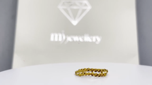 MJ Jewellery 375/9K Gold Minimalist Ring C33