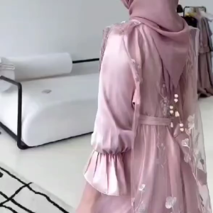 Felarie Set Dress Bahan Velvet Mix Brukat Gamis Kondangan Wanita Terbaru 2024 Model Mewah Terlaris