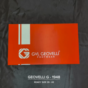 Gvl Geovelli Sepatu Pantopel Kerja Kantor Pria  SlipOn Daffin 1948 Natural Hitam Formal Kasual 39-43