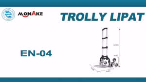 MONAKE Troli Rumahan Troli Lipat Serbaguna Portabel Troli yang berjalan menaiki tangga Troli Belanja Mini Aluminium Aloy Troli Koper 80KG