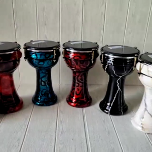 Calti Darbuka Anak Marmer Hitam Dumbuk Pinggang 6 inch Termurah Berkualitas Bergaransi