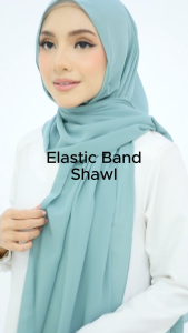 SHAWL ELASTIC BAND | INSTANT SHAWL ELASTIC BAND GETAH | PINLESS HIJAB