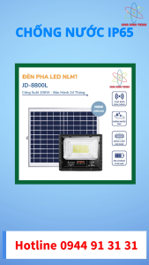 Đèn Pha Led Năng Lượng Mặt Trời JINDIAN 100W JD-8800L