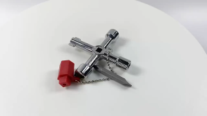 BST Kunci Pas Multifungsi 5 in 1 dengan Obeng Plus Minus - GT-J1 - Silver