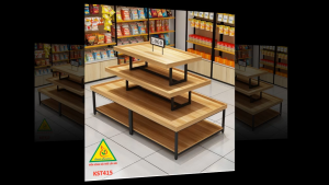 Kệ gỗ trưng bày rau củ quả kệ trưng bày sản phẩm hàng hóa KST415 - Nội thất lắp ráp Viễn Đông Adv