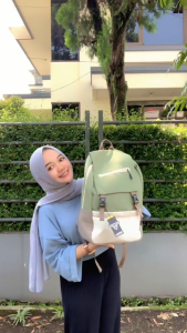 Tas Ransel Backpack Sekolah Pria Wanita Tas Canvas Freya Ransel Pastel Aesthetic Tapax