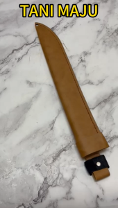 Elegant Vegetable Chopping Knife Cover - Durable Leather Kitchen Knife Protector