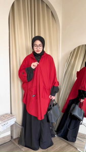 Outer Muslimah Hijacket Aisya Jubah Cape Model  Outerwear For Hijaber