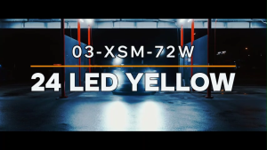 CPA 1PC 03-XSM-72W-W 24 LED Yellow Driving Lamp Work Light Bar For Off road Car SUV Motorcycle (6459)