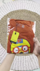 Baju Kaos Anak Distro Laki-Laki Gambar Karun Pororo Lucu Usia 1-13 Tahun