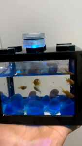 TOPINCN FULL SET Akuarium Mini Lego Block dengan LED Warna-warni