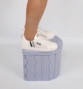 Foldable toilet Outdoor foldable toilet Car foldable bucket Foldable bucket with lid foldable toilet Mobile car toilet Mobile car travel toilet Camping toilet seat toilet childrens outdoor removable emergency toilet