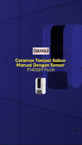 Ceramax Tempat Sabun Manual Dengan Sensor F1406M 1200 Ml Putih