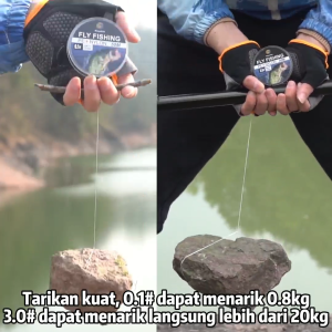 Bingolife Senar Pancing Terbang 50M Fly Fishing Line Sangat Tahan Lama Dan Tahan Aus