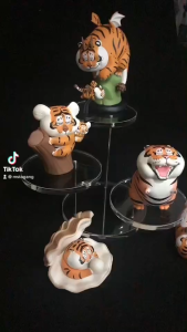 ชั้นวางโมเดล ✨ สีใส หมุนได้ 360 องศา แท่นวางโมเดล ชั้นอะคริลิค วางโมเดล ทรงกลม ชั้นอะคริลิคใส ชั้นวางสินค้า ชั้นโชว์สินค้า