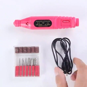 AIi Nail Art Tools Set Nail Cuticle Remover Kit Electric Nail Drill Machine USB Plug Set Nail Drill File Polishing Tool