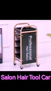 Salon Trolley Hair Styling Cart with Brake wheel and 5 Drawers Barber Rolling Storage Trolley for Tattoo Beauty Hairdresser