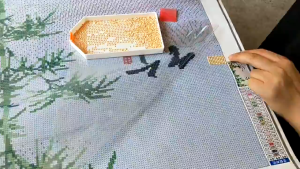 40-74pcs DIY 5D Diamond Painting Set Kit Alat Tray Pen Diamond Embroidery Accessories Sets