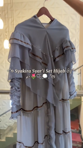 BEST SELLER!!! SYAKIRA SYARI - Gamis Syari Set Khimar Lebaran Terbaru 2025 Gamis seragaman pengajian