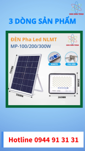 Đèn Pha Led Năng Lượng Mặt Trời Solar Light 100/200/300W MB-Series