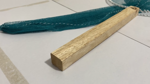 สวิงตักปลา แบบด้ามไม้ ด้ายสีเขียว ที่ตักปลา กระชอนตักปลา สวิงตักกบ สวิงตักกุ้ง สวิงตักขยะ