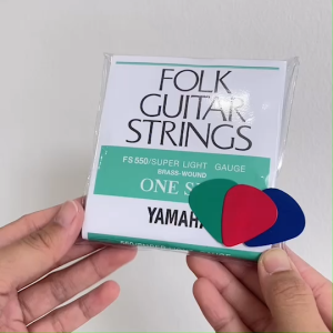 เซ็ตสุดคุ้ม สายกีต้าร์โปร่ง Yamaha+คาโป้เหล็ก สายกีต้าร์เบอร์10 เสียงดี สายนุ่ม สายทองเหลือง 1ซองได้ครบ6สายเลย พร้อมคาโป้เหล็กทนทาน คุ้มมาก