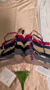 เสื้อชั้นในผู้หญิง บรามีโครงคัพเล็ก ฟองบาง คัพ A ยกทรง ผ้านุ่ม ยืดหยุ่นดี ผ้าระบายอากาศ ลายโบว์ เนื้อสวย 2ตะขอ 6สี [32-38]