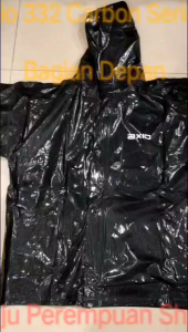 Jas Hujan Axio AX 332 Setelan Jaket Celana Motif Carbon Karbon Original/Mantel Mantol Raincoat Ujan