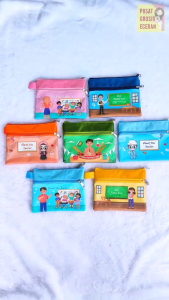 Pouch 2 RUANG Hari Guru Happy Teacher Day Souvenir Kado Kenang Kenangan Guru Perpisahan Suvenir Mini Wallet Pouch Terima Kasih atau Perpisahan
