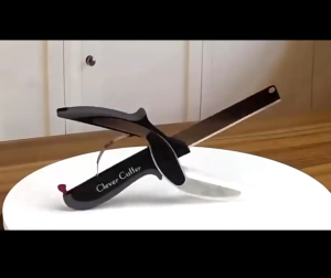 TLSA Clever Cutter Gunting Pisau 2in1 - Pisau dan Talenan Multifungsi Pisau Gunting Dapur | Pisau Dapur Tajam Termurah