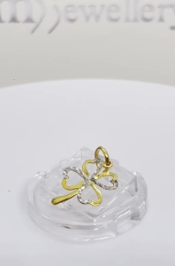 MJ Jewellery Gold Clover Leaf Pendant B158  375 Gold & 916 Gold