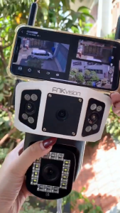 [New]Camera Yoosee outdoor 3 màn hình Fnkvision 9.0Mp 360 độ không góc chết - chống nước - xem đêm có màu