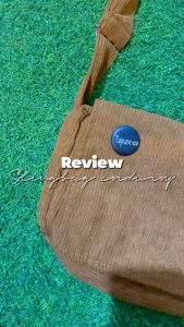 82 Shop Tas Selempang Pria Wanita: Tas Siena Slingbag Korean Style Casual Corduroi Free 2 Pin
