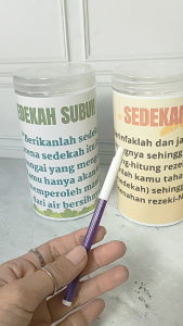 Celengan Target Tabungan Sedekah Subuh Menabung Toples Tabungan Jar Saving Challenge Budgeting