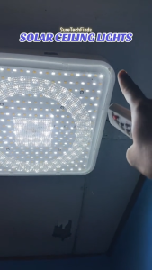 🔥รับประกัน30ปี🔥โคมไฟเพดาน ไฟโซล่าเซลล์ 3000W Solar Light  ไฟสปอร์ตไลท์  ไฟ LED สี่เหลี่ยม สว่างอัตโนมัติเมื่อฟ้ามืด ชาร์จไฟอัตโนมั  ไฟติดผนัง