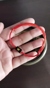 Dragon Black Onyx & Red String Lucky Charm: Protection & Prosperity