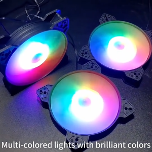 พัดลมระบายความร้อน เคสคอมพิวเตอร์ Coolmoon Magic Shadow Moon Fan Case 12 cm.