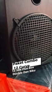 Paket Combo Speaker 12 Inch Woofer Curve 12 30H120SRW38B Plus Box 12 Double Dan Siku