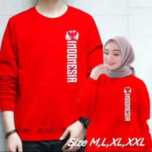 Diskon Spesial Sweater Pria Wanita Indonesia Ikn Kaos Dirgahayu Hut RI Sweter Garuda Pancasila Nkri