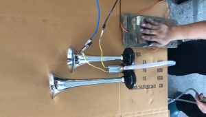 Loud Air Horn Dual Trumpet Truck 12v-24v Train Truck Car Kit Compressor 300db