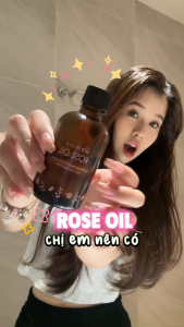 Tinh Dầu Dưỡng Hoa Hồng Rose Oil Dưỡng Tóc Chắc Khỏe Kích Thích Mọc Tóc Và Dùng Cho Cả Da Và Móng Nhật Bản 60m