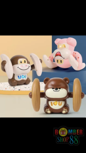 Mainan Anak Rolling Monkey Beruang Bear Monyet Tumbling Jungkir Balik Monyet 360 Akrobat Pisang