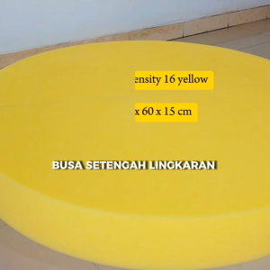 Busa Royal Foam bentuk setengah lingkaran diameter 120cm tebal 15cm High Density 16 Yellow/Green