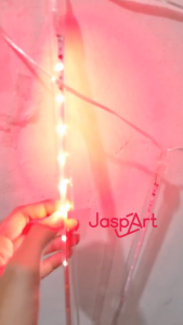 LAMPU TUMBLR METEOR MERAH PUTIH LED ISI 8 BATANG - AGUSTUSAN HUT RI DEKORASI