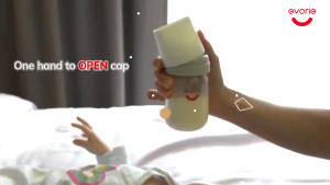 Evorie Tritan bình sữa Chống sặc và chống rò rỉ  BPA free chống rơi  đường kính lớn bình sữa cho bé 160ml 240ml