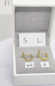 MJ Jewellery 375/9K Gold Earrings S253